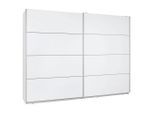 Livetastic Schwebetürenschrank Forte Lyon, Weiß, Holzwerkstoff, 5 Fächer, 3 Schublade(n) Schubladen, 270x210x61 cm, Schlafzimmer, Kleiderschränke, Kleiderschränke 2-türig