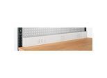 Schäfer Shop Pure Energieleiste für AST31 Tischaufbau mit H 1615 mm, anschlussfertig, 4 x Steckdosen, 1 x Schalter, B 1430 x T 60 x H 100 mm, Kunststoff, lichtgrau