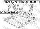 FEBEST Lagerung, Motor vlmxc70rh vorne rechts für Ford Volvo JAGUAR LAND ROVER