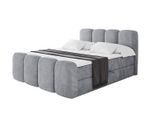 BOXBETT mit Matratze H4 und Lattenrost - NINA-Z - 200x200 cm Monolith - Hellgrau