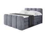 BOXBETT mit Matratze H3|H4 und Lattenrost - NINA-Z KING - 120x200 cm Casablanca - Grau