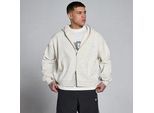 MP Lift Oversized Loopback 2 Way Zip Hoodie für Herren – Cremig Grau meliert - XL