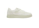Hugo Lage leren tennisschoenen voor heren (Licht Beige)
