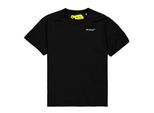 Off White Industrieel katoenen T-shirt voor jongens (Zwart)