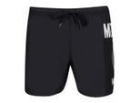 Moschino grote ronde zwarte zwemshort met Milano-logo