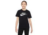 Nike Kinderen/Kinderen Sportswear Logo Katoenen T-Shirt (Zwart/Grijs)