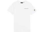 Lyle & Scott Katoenen T-shirt met kinderlogo (Wit)