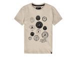 Farah T-shirt met grafische print voor kinderen (Grijs)