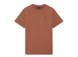 Lyle & Scott Geborduurd kinder/kinder Script T-shirt (Baksteen)
