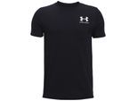 Under Armour Jongens Logo T-shirt met korte mouwen (Zwarte Heide)