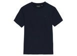 Lyle & Scott T-shirt voor kinderen met geborduurde motieven in dezelfde kleur (Donkere marine)