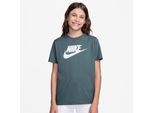Nike Kinderen/Kinderen Sportswear Logo Katoenen T-Shirt (Leisteengrijs)