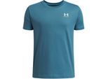 Under Armour Jongens Logo T-shirt met korte mouwen (Blauw)