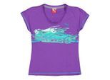 Puma Meisjes Wave Normaal T-Shirt (Paars)
