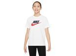 Nike Kinderen/Kinderen Sportswear Logo Katoenen T-Shirt (Wit/zwart/rood)