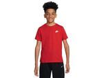 Nike Kinderen Futura Klassiek Logo Regular T-shirt (Rood/Wit)