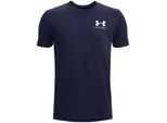 Under Armour Jongens Logo T-shirt met korte mouwen (Marine/Grijs)