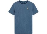 Lyle & Scott Wafel Normaal T-shirt Kinderen/Kinderen (Donkere marine)