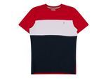 Farah Kinder/Kinder Colour Block Crew Hals T-shirt (Rood)