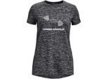 Under Armour Meisjes T-shirt met ronde hals, normale pasvorm (Zwart)
