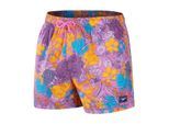 Speedo Heren Zwemshort met Bloemmotief (Paars/Geel)