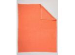 Wohndecke BIEDERLACK Gr. 2, orange (terrakotta), B:220cm L:240cm, 100% Baumwolle, Wohndecken, Wohndecke