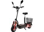 eFlux Street 40 Pro, E-Scooter, Straßenzulassung, 35 km/h, 800 Watt, mit Sitz, Gepäck-Korb, klappbar