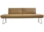 Essbank K+W KOMFORT & WOHNEN "Pego Polsterbank", beige (sand 35), B:226cm H:88cm T:66cm, Sitzbänke, Essbank, Seitenteilverstellung, wahlweise in 206 oder 226cm