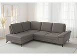 Ecksofa SIT & MORE "Chelsea Leder L-Form, B:249 cm, inkl. Armteil- & Sitztiefenverstellung", delphine, B:249cm H:89cm T:190cm, Sofas, Ecksofa, optional mit Bettfunktion und Bettkasten