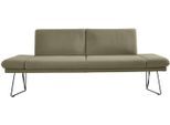 Essbank K+W KOMFORT & WOHNEN "Pego Polsterbank", grün (salbei 25), B:206cm H:88cm T:66cm, Sitzbänke, Essbank, Seitenteilverstellung, wahlweise in 206 oder 226cm
