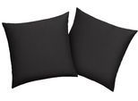 Kissenbezug OTTO HOME "Desner 100% Microfaser, extra weich, allergikerfreundlich", schwarz, B:40cm L:40cm, Microfaser, Obermaterial: 100% Polyester, Kissenbezüge, Kissenbezug, uni Kissenhülle, Premium Qualität, schnell trocknend, pflegeleicht