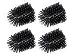 WC-Reinigungsbürste WENKO, schwarz, H:9,3cm L:7,5cm, Kunststoff, Reinigungsbürsten, WC-Reinigungsbürste, Ersatzbürstenkopf für WENKO WC-Bürsten, Ø 7,5cm, Silikonborsten