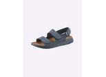 Sandale CASUAL LOOKS, Damen, Gr. 36, blau (hellblau), Nubukleder, Schuhe Sandale