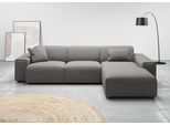Ecksofa HOME AFFAIRE "Glimminge auch in Breitcord, Feincord, Bouclé + Easy care-Bezug", grau, B:294cm H:71cm T:191cm, 100% Polyester, Sofas, Ecksofa, L-Form, Breite 294, Zierkissen