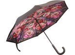 Stockregenschirm GOEBEL "Louis Comfort Tiffany - Pfingstrosen", bunt, B:10cm T:5cm Ø:108cm, Obermaterial: 100% Glasfaser, Regenschirme, Stockregenschirm, mit Upside/Down Öffnung