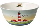 Schüssel GOEBEL "Scandic Home - North Sea Lighthouses", bunt, B:15cm H:7cm T:15cm, Fine China-Porzellan, Schüsseln, Schüssel, aus angenehm leichtem Fine Bone China