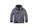 Anorak BRANDIT "Brandit Herren Teddyfleece Worker Pullover", Herren, Gr. M, anthrazit, 100% Polyester, unifarben, normal, ohne Ausschnitt, Jacken