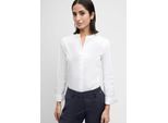 Hemdbluse CINQUE "CIPAPER", Damen, Gr. 40, weiß, Web, Obermaterial: 73% Baumwolle, 24% Polyamid, 3% Elasthan, unifarben, klassisch normal, Rundhals, eingesetzt gerader Abschluss, Blusen Hemdbluse, Mit Markenlabelplättchen am Saum