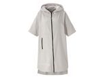 Badeponcho BRUNO BANANI "Daniel, ideal für Sauna, Spa & im Urlaub, Damen & Herren" Gr. S, hellgrau, L:100cm, Frottier, Hausmäntel, Surfponcho, 100% Baumwolle, Frottee, Strand, Sport