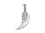 Kettenanhänger ADELIA´S "Anhänger – Flügel Anhänger aus 925 Silber mit Zirkonia", silber, Schmuckanhänger, Damen, Silber 925 (Sterlingsilber), Kettenanhänger, Ideal als Geschenk für besondere Anlässe