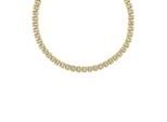 Collier JOOP "Schmuck, Geschenk", gelbgoldfarben, edelstahlfarben, Halsketten, Damen, Edelstahl, L: 46 B: 9mm, Collier, B:9mm