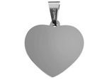 Kettenanhänger ADELIA´S "Anhänger – Herz Herzanhänger aus Edelstahl", silber, Schmuckanhänger, Damen, Edelstahl, Kettenanhänger, Geschenkidee: zeitlos und vielseitig