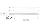 Einlegeboden FORTE, grau (grau textilnachbildung), B:72,8cm H:2,2cm T:42cm, Holzwerkstoff, Einlegeböden, Einlegeboden, 3 tlg. Set