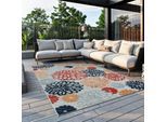 Outdoorteppich OTTO HOME "Tamsin, LAGERRÄUMUNG", grau, B:160cm H:8mm L:230cm, Polypropylen (PP), Teppiche, Outdoorteppich, Hoch-Tief Effekt, In- und Outdoor geeignet, Terrasse & Balkon