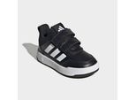 Sneaker ADIDAS SPORTSWEAR "TENSAUR SPORT 3.0 FÜR BABYS UND KLEINKINDER", Mädchen, Gr. 26, schwarz-weiß (core schwarz, ftwr weiß, core schwarz), Synthetik, Textil, Schuhe Sneaker, für Kinder, mit Klettverschluss