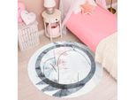 Teppich CARPET CITY "YOUNG953", beige (creme), H:11mm Ø:160cm, Polypropylen (PP), Teppiche, Teppich, Moderner Jugend- Kinder Teppich, ideal für Jugendzimmer