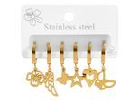 Kettenanhänger ADELIA´S "Anhänger – Anhänger aus Edelstahl", gold, Schmuckanhänger, Damen, Edelstahl, Kettenanhänger, Ideal zum Verschenken – schlicht und stilvoll