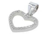Kettenanhänger ADELIA´S "Anhänger – Herz Herzanhänger aus 925 Silber", silber, Schmuckanhänger, Damen, Silber 925 (Sterlingsilber), Kettenanhänger, Ideal als Geschenk zum einen besonderen Tag