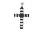 Kettenanhänger ADELIA´S "Anhänger – Kreuz Kreuzanhänger aus Edelstahl", silber, Schmuckanhänger, Damen, Edelstahl, Kettenanhänger, Ideal als Geschenk – dezent und elegant