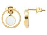 Kettenanhänger ADELIA´S "Anhänger aus Edelstahl mit Perlmutt", gold, Schmuckanhänger, Damen, Edelstahl, Kettenanhänger, Geschenkidee: zeitlos und vielseitig